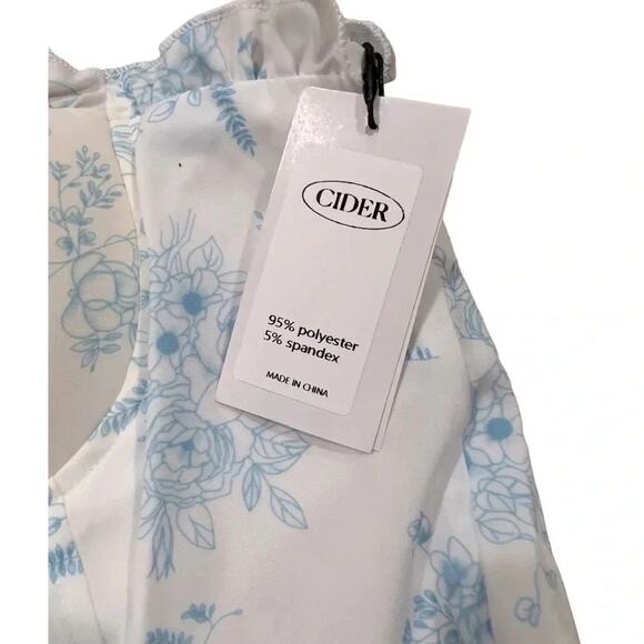 CIDER Floral Ruffle Corset Tank Top Size XL NWT - Picture 6 of 12